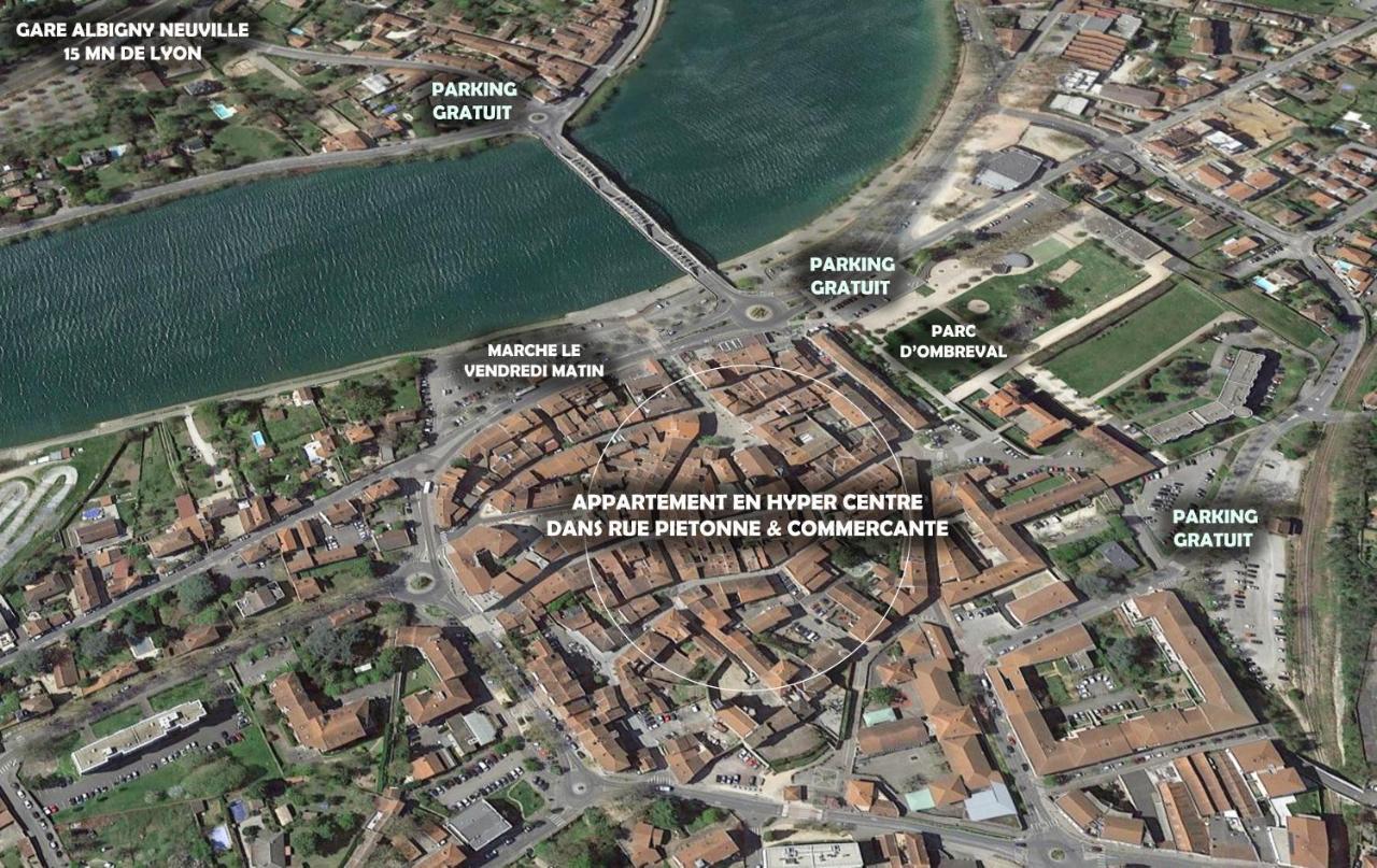 Charmant Appartement Au Coeur De Neuville - Lyon A 20Mn Luaran gambar
